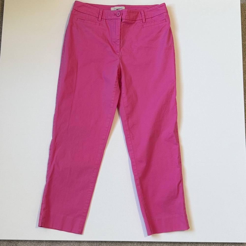 Talbots Bright Pink Ankle Jeans SZ6 - Picture 1 of 13